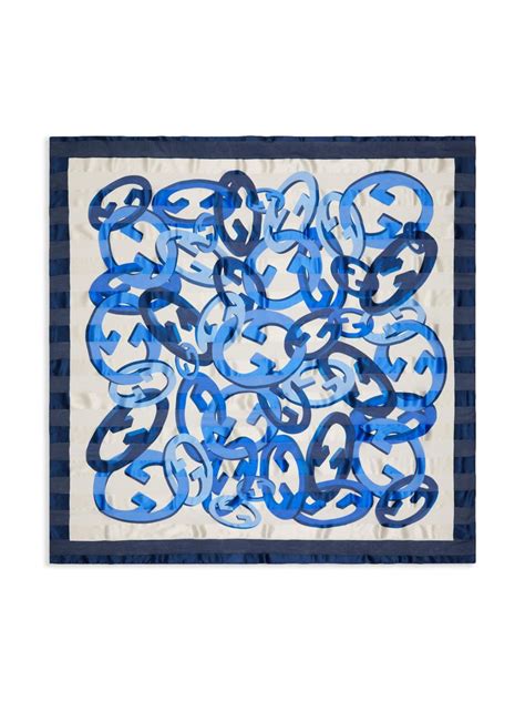 Gucci logo-print Silk Scarf - Farfetch