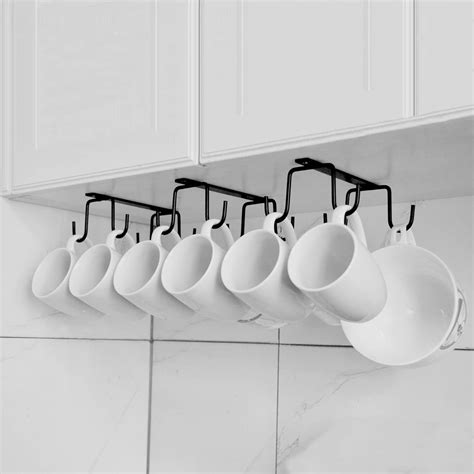 Amazon Mug Hooks Under Cabinet Set Of Hanging Coffee Cup