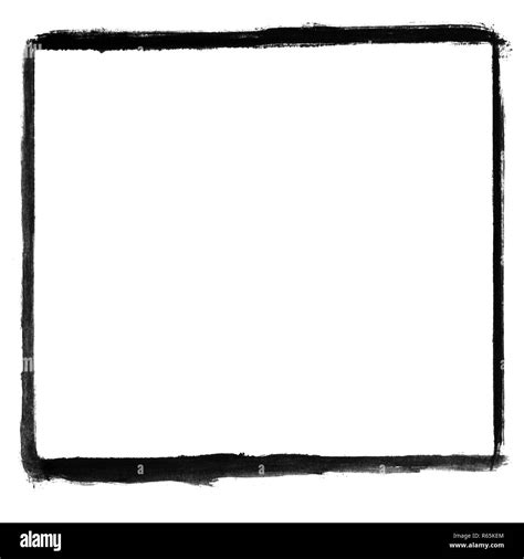 Hand Painted Square Black Stock Photo Alamy