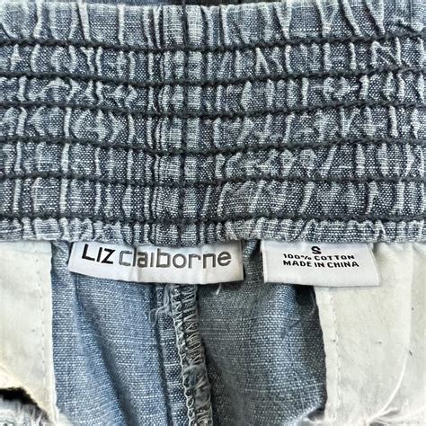 Vintage Liz Claiborne Denim Button Up Skirt Size Depop