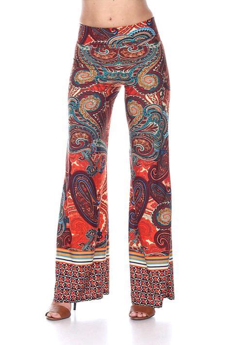 Paisley Palazzo Pants Colorful Wide Leg Paisley Print Palazzo Pants Womens Palazzo Pants