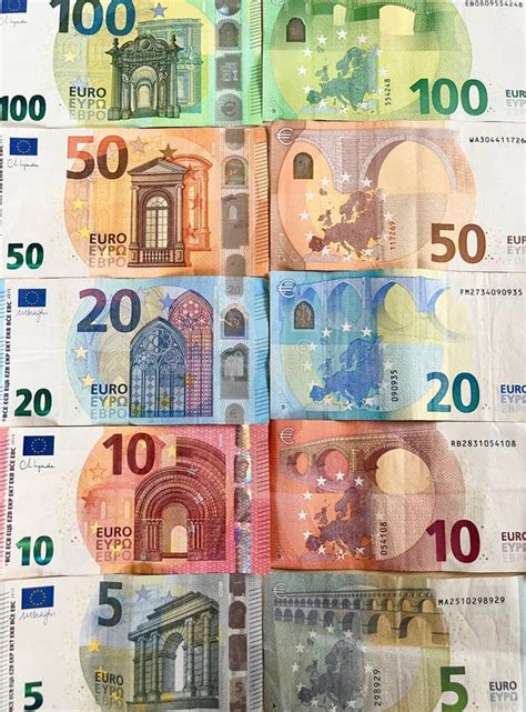 Antecedentes De Billetes En Euros Billetes En Euros Divisa Del Euro