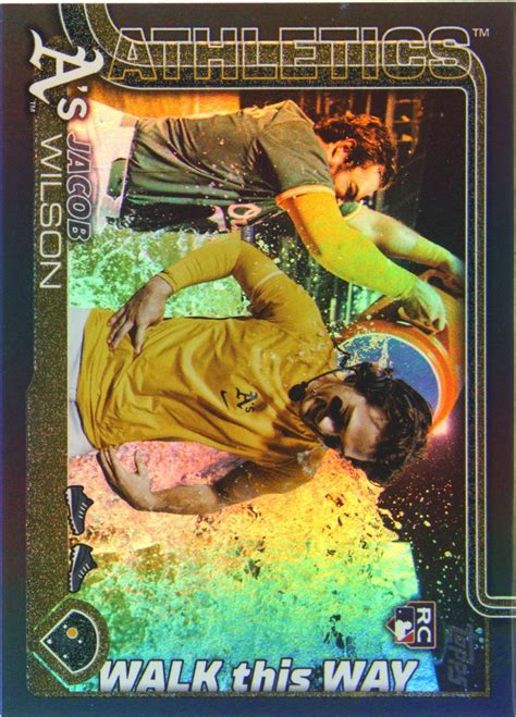 topps series  walk   jacob wilson wtw  black  rc