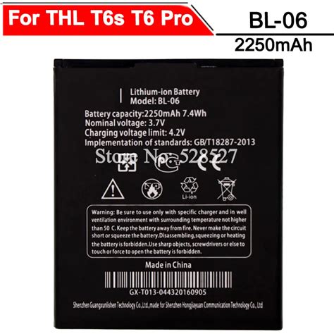 Pcs Mah Bl Battery For Thl T S T Pro T T C Batterie Bateria