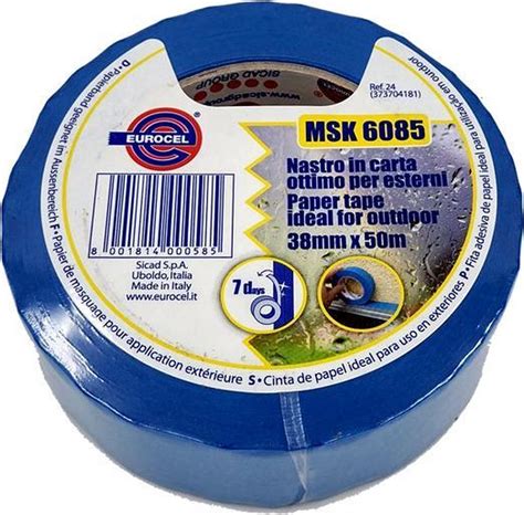 Afplak Tape Blauw Voor Buiten 38mm X 50m Bol