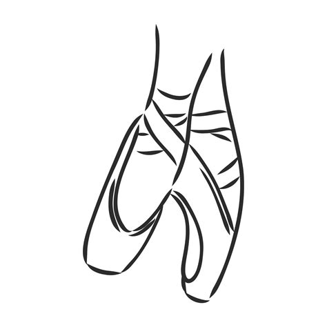 Sapatilha De Ponta Desenho - desenho vetorial de bailarinas de sapatilhas de ponta 19139479 Vetor no ...