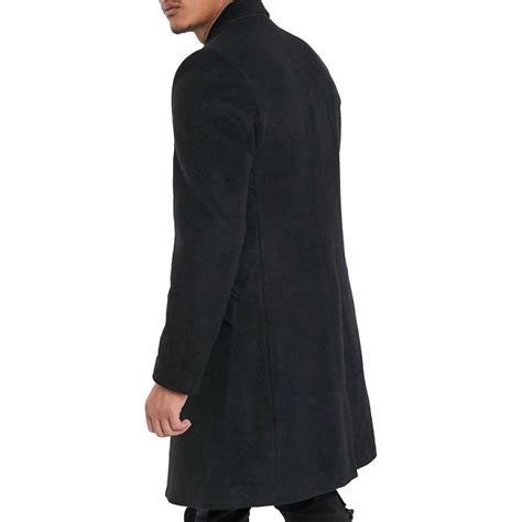 Black Bowie Wool Blend Coat BrandAlley