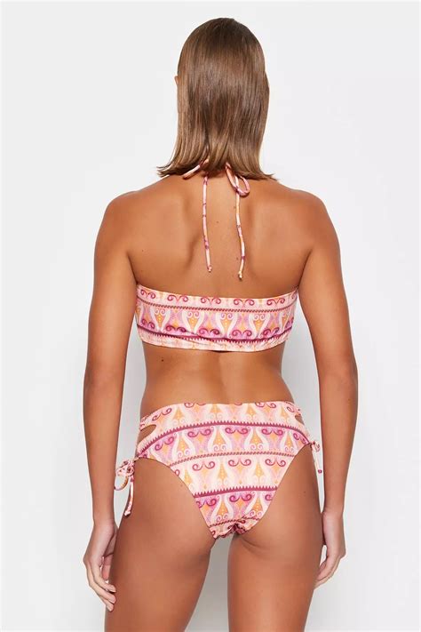 Buy Trendyol Ethnic Pattern Tie Regular Bikini Bottom 2024 Online