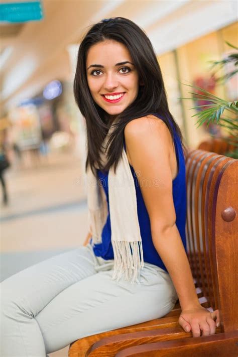 The Smile Of A Beautiful Latina Lady Stock Image Image Of Center