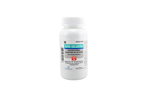 Auro Valsartan 320mg Tab 100 Btl Auropharma Canada