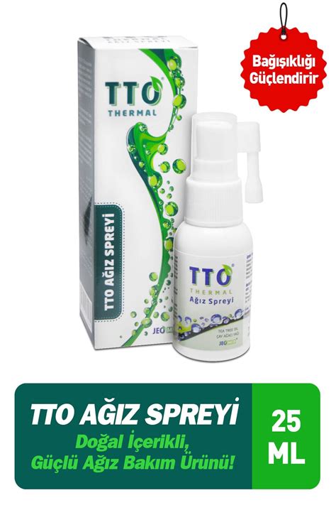 Tto Ağız ORAL Sprey 25 ml Ağız Kokusu Yarası Ve Boğaz Yanmasında