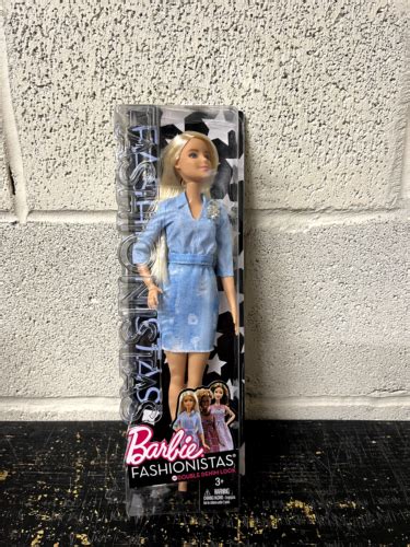 2016 Mattel Barbie Fashionistas 49 Double Denim Look Doll New Damaged