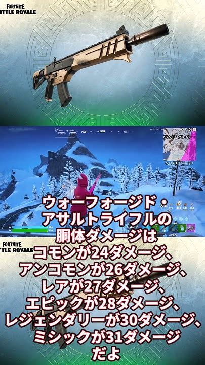 新武器のウォーフォージド・アサルトライフルが強すぎる!!!!【フォートナイト】#Short - YouTube