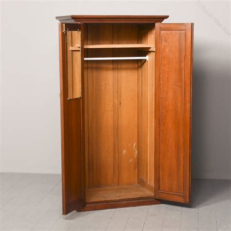 Edwardian Straight Grained Walnut Wardrobe Antiques Atlas