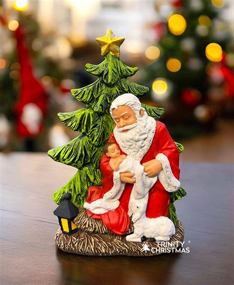 6 Inch Christmas Tree With Santa Claus Trinity Christmas