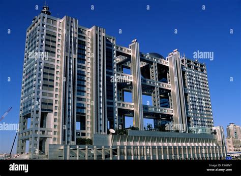 Japan Tokyo Odaiba Fuji Television Building Stock Photo Alamy