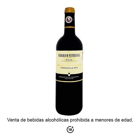 Vino Tinto Marqu S De La Concordia Federico Paternina Rioja Tempranillo