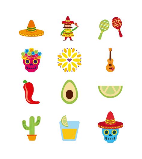Premium Vector | Mexico festive culture tradition