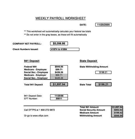 40+ Free Payroll Templates & Calculators ᐅ TemplateLab