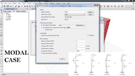 CSI ETABS 11 Modal Analysis Case Eigen Or Ritz Vectors For