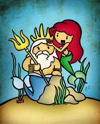 Disney Princess Fan Art Father Daughter Time Disney Princess Fan Art The Little Mermaid