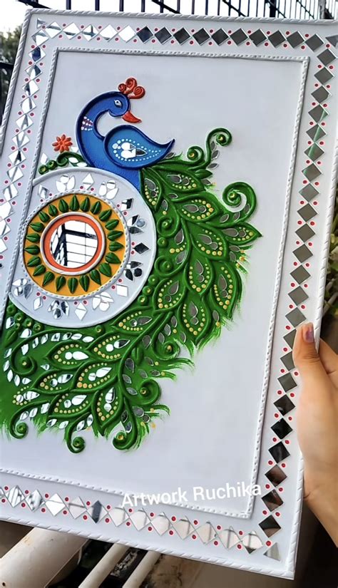 Pin by Neha on Clay art projects | Book art diy, Painted mirror art