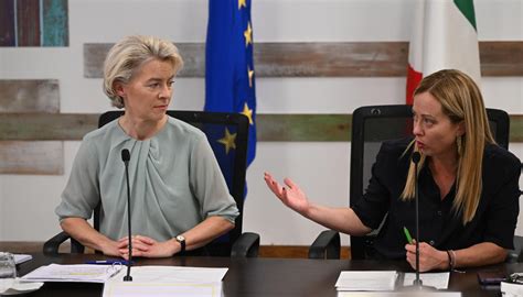 Von Der Leyen E Meloni Sono Arrivate A Lampedusa Tensioni Con