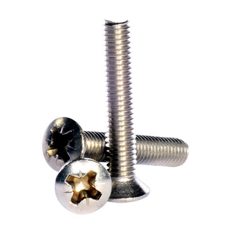 M4 4mm A2 Stainless Steel Pozi Raised Countersunk Machine Screws