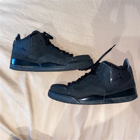 Vintage black Jordan retros Worn with some love,... - Depop