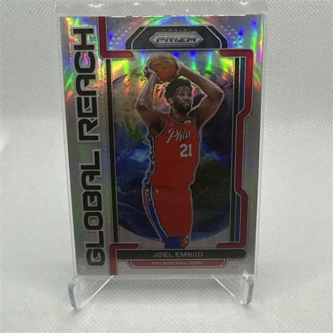 JOEL EMBIID GLOBAL REACH 2021 21 PANINI SILVER PRIZM SP NO 2