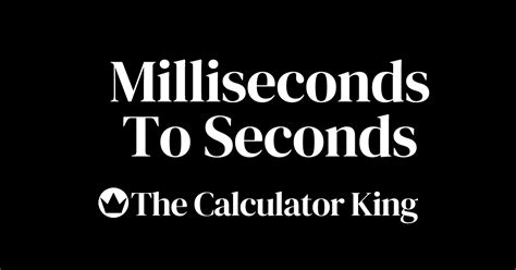 Convert Milliseconds to Seconds (ms to s) | Examples & Steps