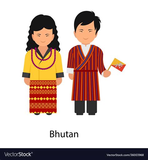 Bhutan Clothing Royalty Free Vector Image Vectorstock