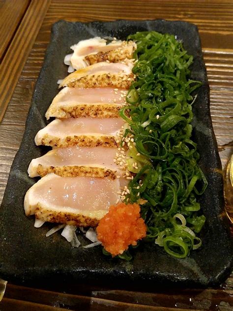 [I aTE] Chicken sashimi. : food