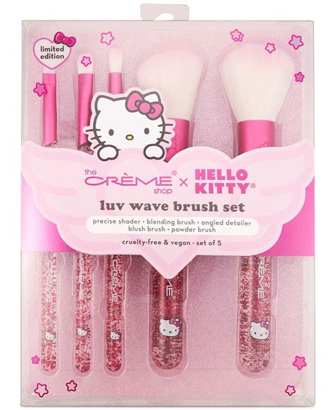 The Crème Shop 5 Pc Hello Kitty Luv Wave Brush Set Macys