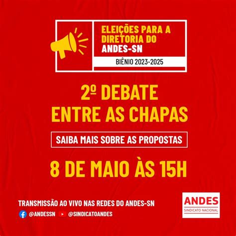 Andes Sn Promove Nesta Segunda Feira Debate Nacional Entre As