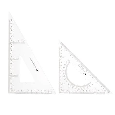 Uxcell Piece Triangle Ruler Square Set Cm And Degrees