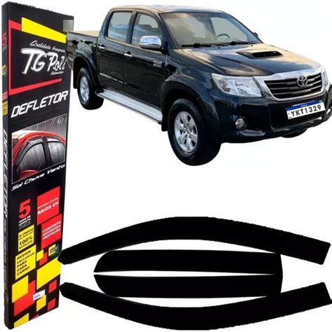 Calha De Chuva Defletor Tg Poli Toyota Hilux Portas