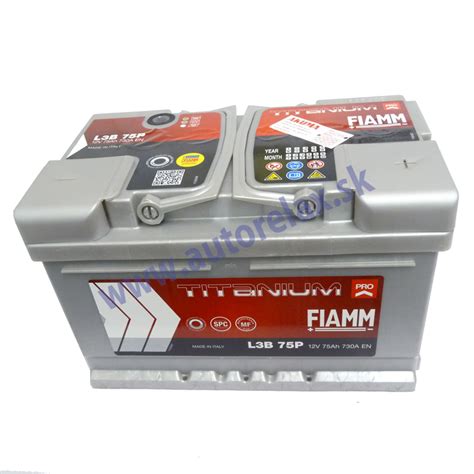 FIAMM autobatéria 12V 75Ah 730A TITANIUM PRO L3B 75P Autodiely