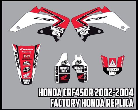 Sell HONDA CRF450R Graphics Kit 2002-2004 Factory Honda Replica Kit in Scottsdale, Arizona, US ...