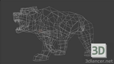 3d model Low poly bear | 57037 | 3dlancer.net