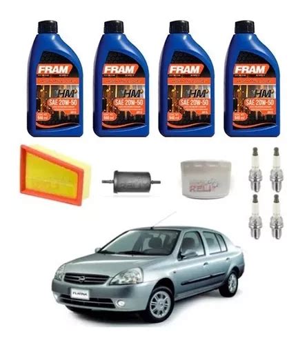 Kit Afinación Platina Clio 1 6 L De 2002 A 2009 Aceite 20w50