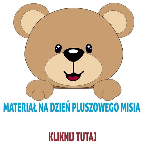 Girlanda dzień pluszowego misia piękny napis do druku