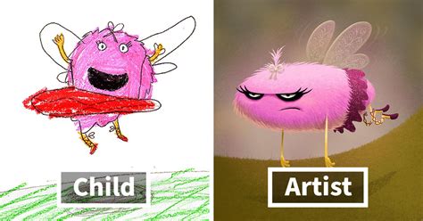 I Created An Account Where Professional Artists Recreate Children’s ...