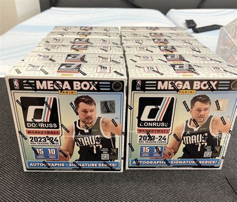 2023 24 Panini Donruss Basketball Mega Box Lot Of 10 Sealed NBA Boxes