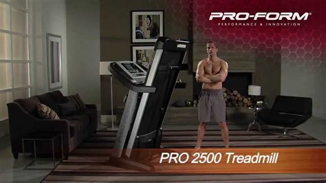 Proform Pro 2500 Treadmill Youtube