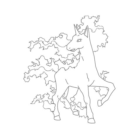 Rapidash Coloring Page At GetColorings Free Printable Colorings