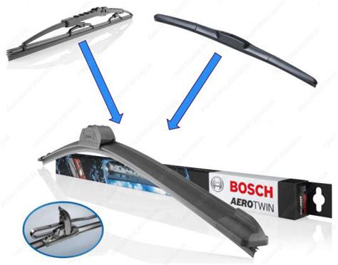 Genuine Bosch Mm Aerotwin Retrofit Windscreen Wiper Blade Single Bba