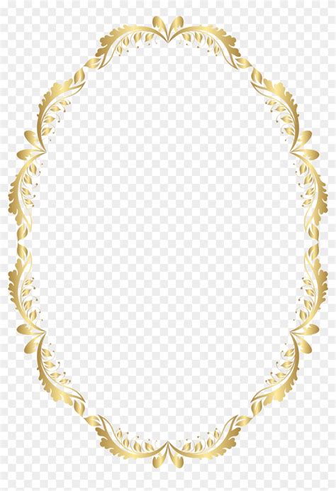 Oval Gold Frame Borders Photos And Vectors