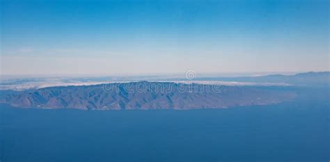 Aerial View Of La Gomera Island Canary Islands Spain Stock Photo