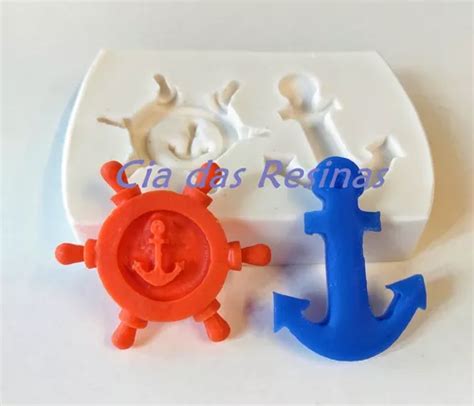 Molde Forma Silicone Kit Ancora E Tim O Glicerina Bisqui Mercadolivre